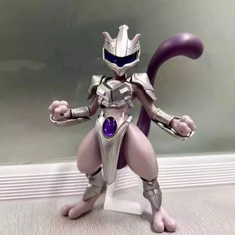 Pokemon Anime Figure Mewtwo Figure Steel Mewtwo 11Cm Action Figurine Pvc Statue Model Collection Decorations Toys For Kids Gifts