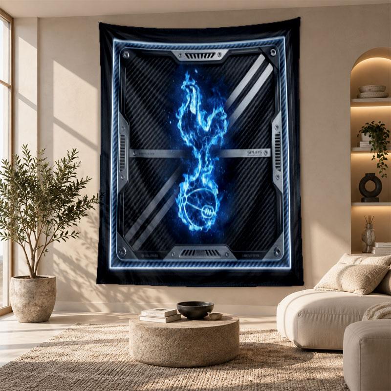 Decorative Tapestry,Tottenham Hotspur Printed Wall Art, Lightweight Wall Hanging For Bedroom Background