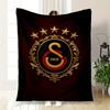 Galatasaray Istanbul Football Club Logo Print PosterBlanket Flannel Throw Blanket for Sofa, Bed, Travel, Camping, Office, Couch, Chair, And