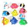 10PCS Plastic Vivid Floating Fishes Artificial Ocean Fish Small Simulated Fake Fish for Fish Tank Decorations