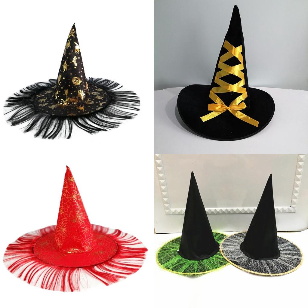 Rose Witch Hat In Red Black And Purple Perfect For Halloween Party And Costume