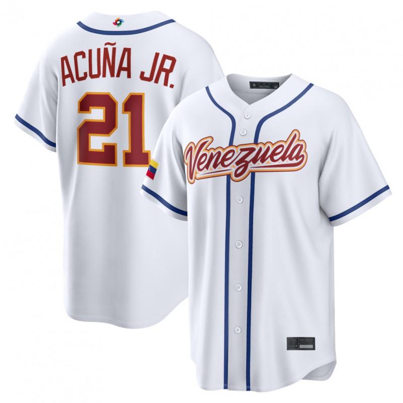 2026 WBC Baseball Jersey Short Sleeve Unisex Embroidered Team Fan Shirt Cotton Blend Sportswear