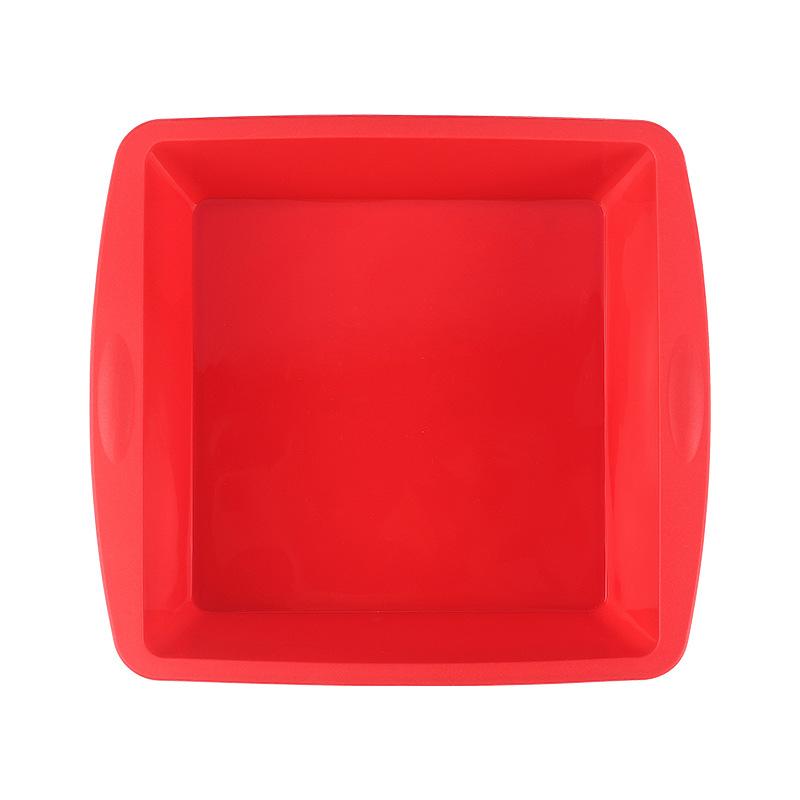 Formă pătrată din silicon de 8 inch pentru torturi, pâine DIY, patiserie, prăjituri la abur și tavă de copt ușor de demontat pentru cuptor de casă