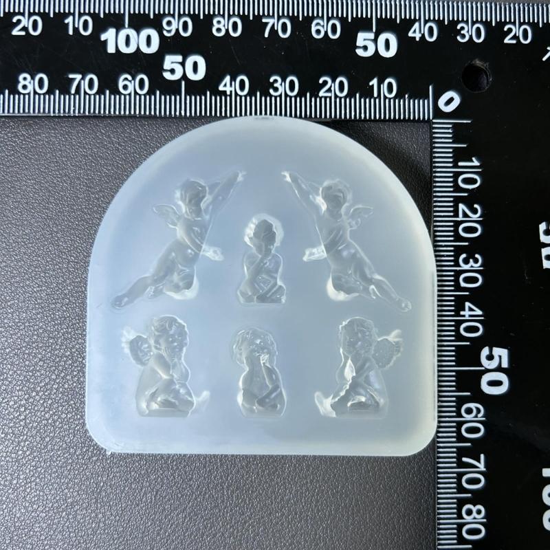 Multifuntional Silicone Mold Silicone Craft Molds Angel Shape Nail Art Decoration Moulds Suitable for Making Crafts