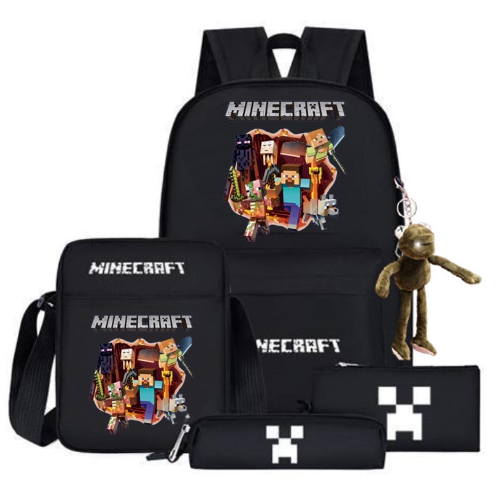 2024 My World Coolie Fear Backpack High School Junior High School Students Elementary School Boys and Girls Trendy Brand School Bag Endgame Person