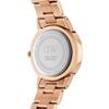 Daniel Wellington Iconic Link 36mm Black Rose Gold Quartz Watch, DW00100210, Women's