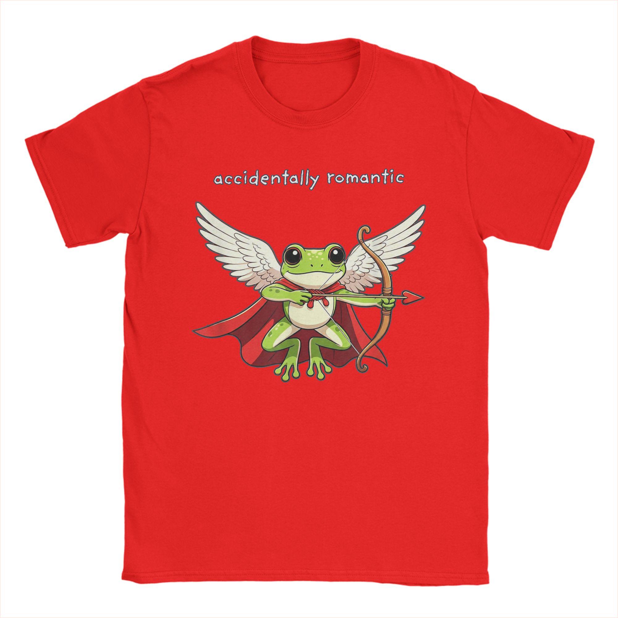 

Cupid Frog Accidentally RoUnisextic Cute Funny Valentines Day T Shirts Unisexs 100 Cotton Tee Shirt Short Sleeve Clothes Graphic S