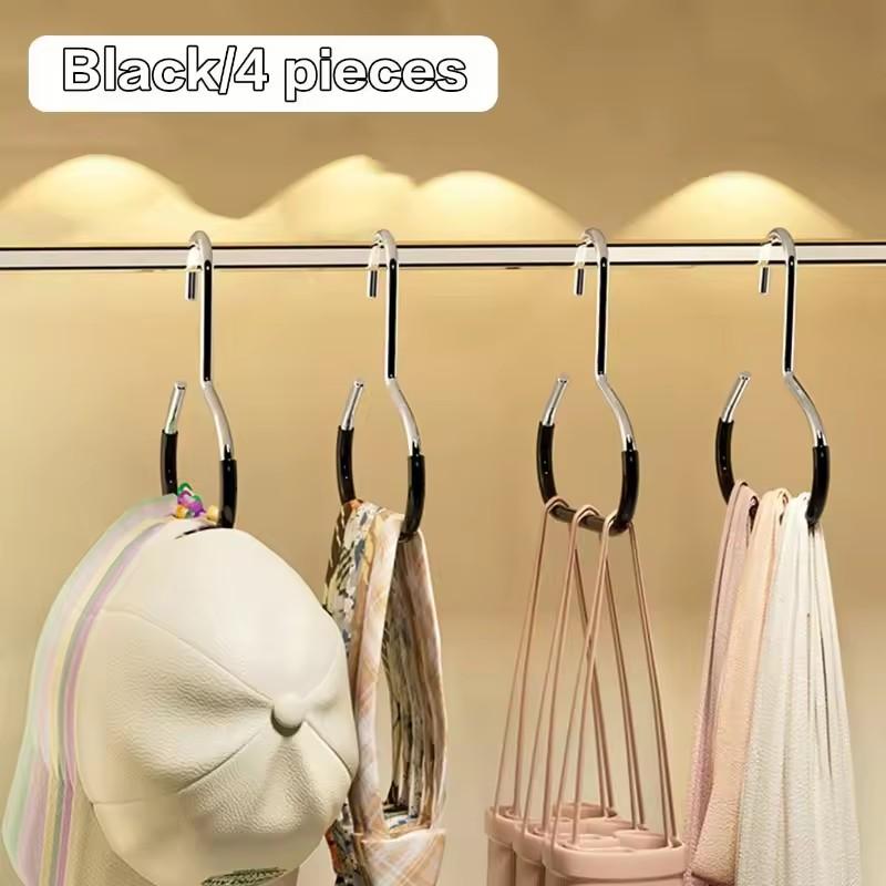 1/4pcs round Hook Set Strong Storage Accessories Non-defensive Load Bearing for Hats Scarf Bags - Clothing Organizer Hooks