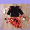 Ținută Rochie Tutu Petrecere Fetiță cu Șoricelul Minnie și Bentiță cu Fundă