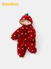 DUUDUU Apple Baby Padded Romper 2025 - Newborn Autumn/Winter Bodysuit for Crawling
