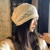 Breathable Beanies Hat Y2k Flower Cap Cute Embroidered Lace Hat  Apparel Accessories