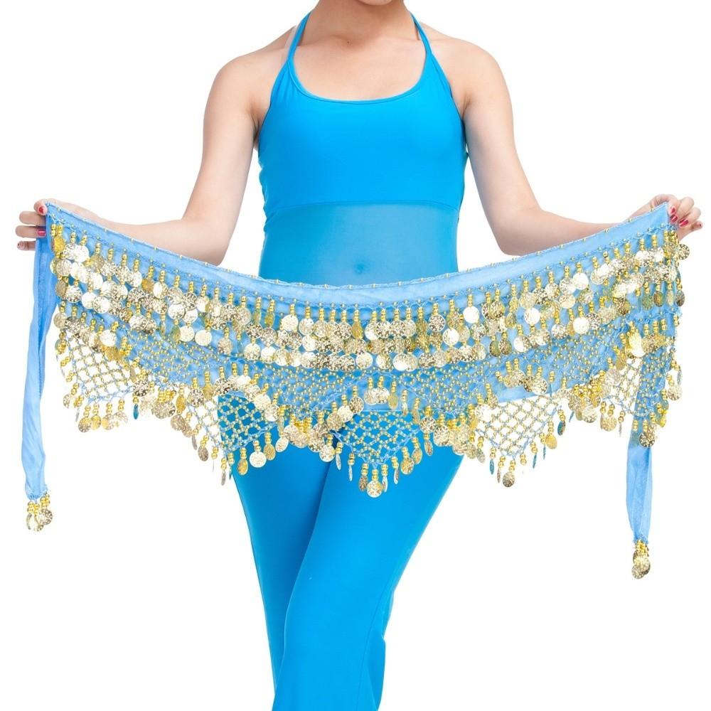 Fashion Velvet Belly Dance Hip Scarf Sequins Luxury Belly Dance Waist Wrap Dance Waist Chain Women Show Costumes