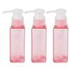 3PCS 100ml Refillable Plastic Empty Pump Bottle Lotion Soap Dispenser Liquid Container for Shampoo