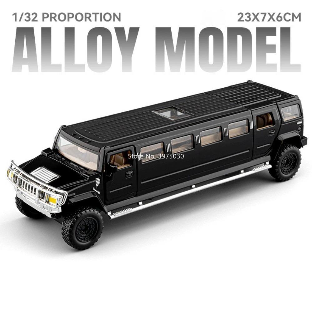 1:32 Scale H2 Toys Models Cars Doors Opened Metal Body Rubber Tires Miniature Model Shock Absorption Vehicles Indoor Display