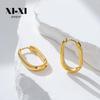 European & American High-End Versatile Dangle Earrings: U-Shaped Titanium Steel Luxury Studs