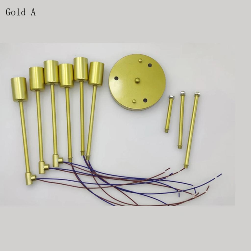 New Elegant, Stylish, and Modern Nordic Black and Gold LED Ceiling Lamp - Contemporary Sputnik Chandelier for Bedroom and Dining
