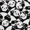 Royal Velvet Fabric Polyester For Sewing - Panda Motif