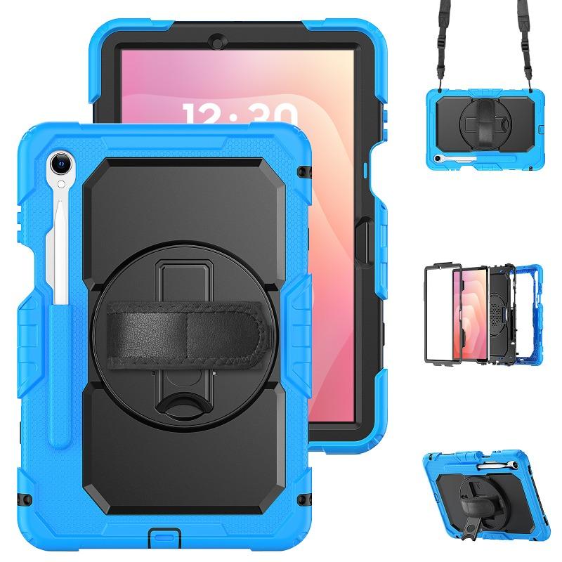 Funda a Prueba de Golpes Para Samsung Galaxy Tab S11 Ultra 14.6"S10 FE+13.1 Lite10.9 S9 Plus 12.4 S8 S7 Protector de Pantalla+Cubierta con Correa de Asa