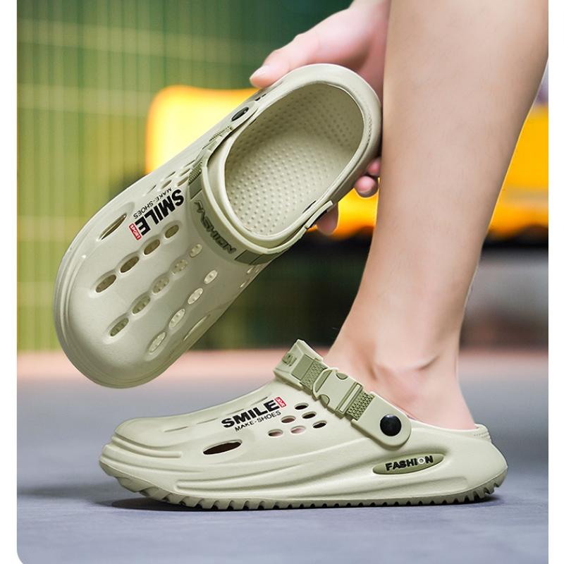 Fashion Summer Men Sandals Outside Beach Shoes Fashion EVA Men Slippers with Arch Support Waterproof Garden Shoes for Men Clogs