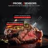 Thermomètre à viande sans fil avec Bluetooth, portée de 360 pieds, thermomètre à viande intelligent pour four, barbecue, grill, cuisine, fumoir, sous vide