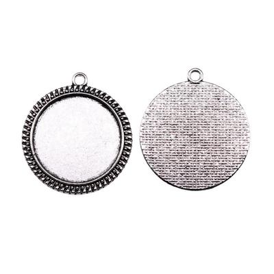 Accessories Parts Fit Round 30 35Mm Glass Cabochon Base Setting Tray Kids' Jewelry Materials ZA021