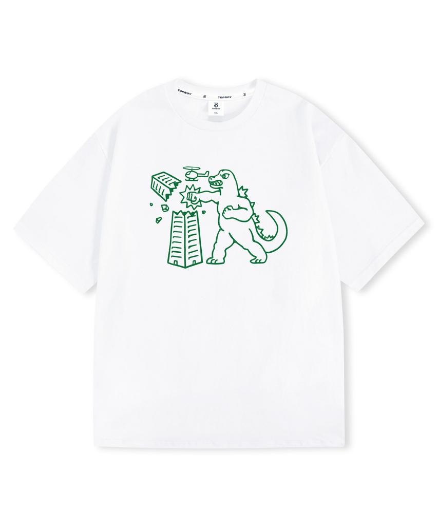 Top Boy Giant Beast Oversized Short Sleeve T-Shirt (Type B)