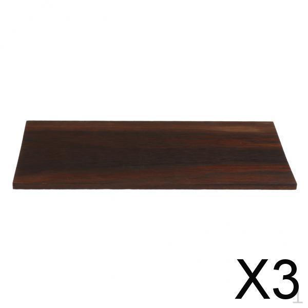 

3x 1 шт. Накладка на головку грифа из черного дерева для лютье, деталь, кофейный