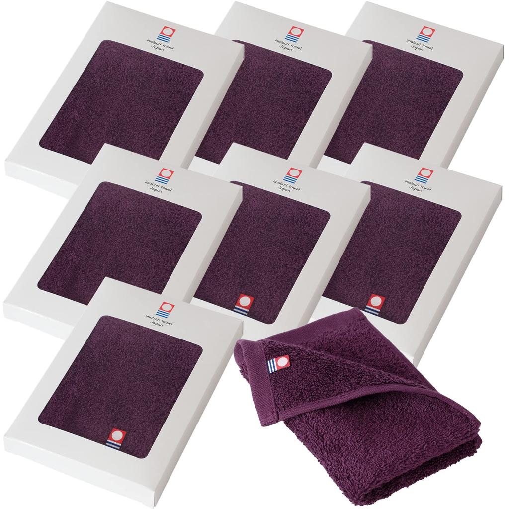 Bloom Imabari Towel Certified Ručník Malá dárková sada 8 kapesníků Just Face Dárková krabička Jednotlivě balená Velká Vyrobeno v Japonsku Rychle absorbující