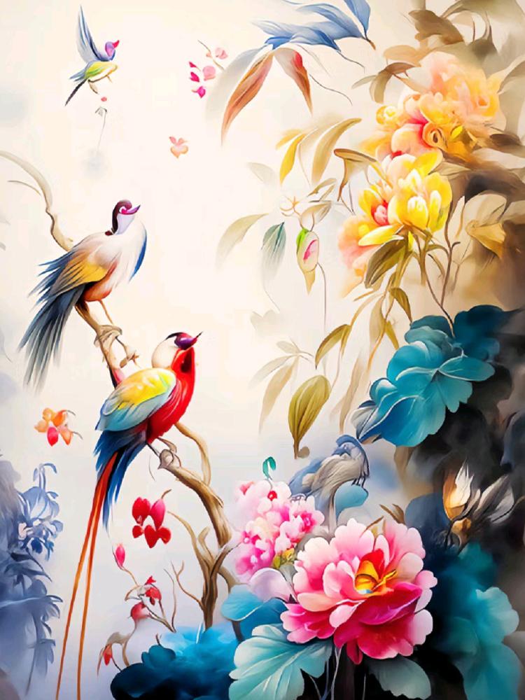Full Square/Round Drill Diamond 5D DIY Diamond Painting Flower Bird Animal Embroidery Mosaic Cross Stitch Kit Home Decor Gift