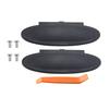 2pc For Porsche 996/997-911, 986/987 Boxster,Cayman Sun Visor Mirror Cover Black