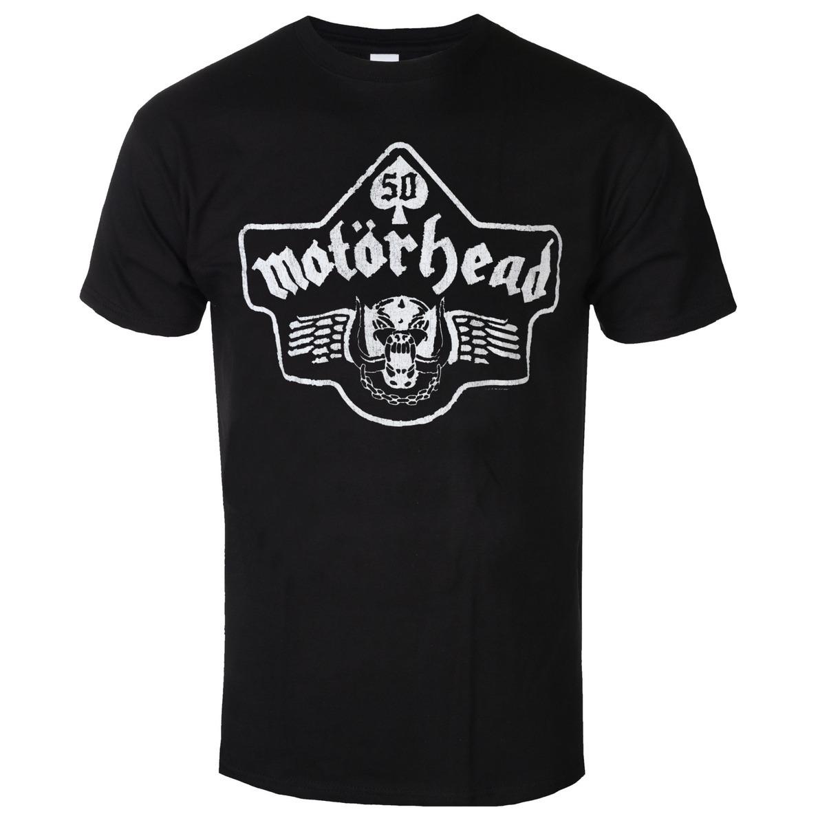 Motörhead 50 Years Ace Wings T-Shirt Men s and Women s Short Sleeve Metal Band Y2k Tops Brand T-shirt Men Clothing Streetwear XXXL