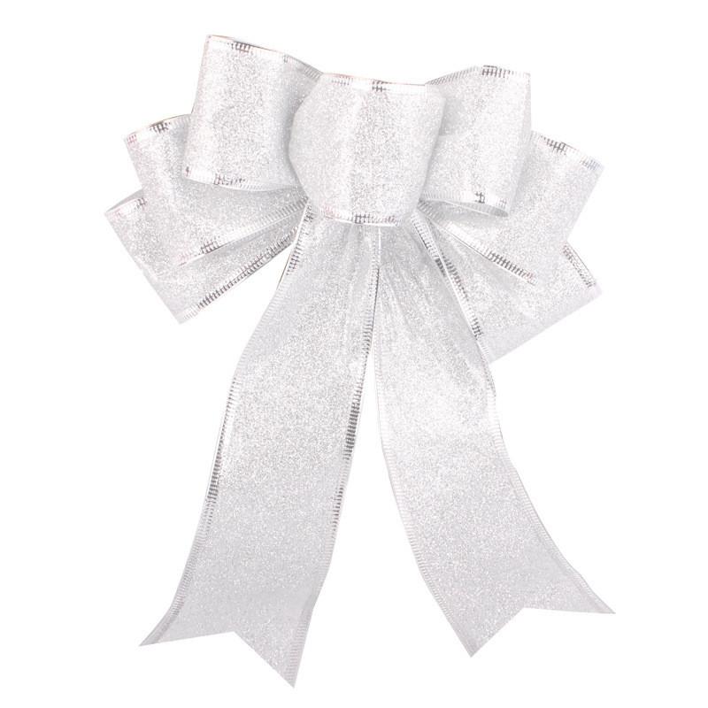 Christmas Stunning 20cm Bow Decorative Ornaments In Elegant Colors Perfect For Festive Cheer