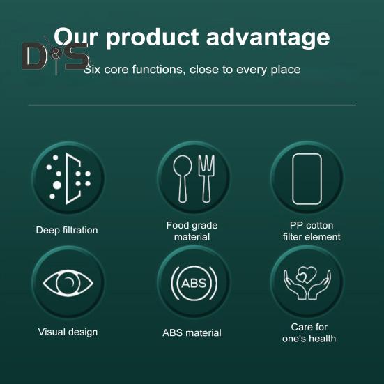 Bath Filter with High-Density PP Cotton Core Replaceable Filter Element Standard Interface Design Shower Hose Compatible Filter