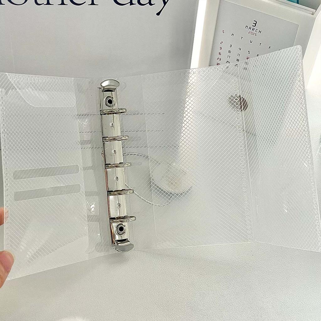 Mode Neues Produkt Loseblattbuch Innenseiten Zubehör Handbuch Aufbewahrungsbuch PP Hülle Mini-Kartenbuch Tragbar Innentasche