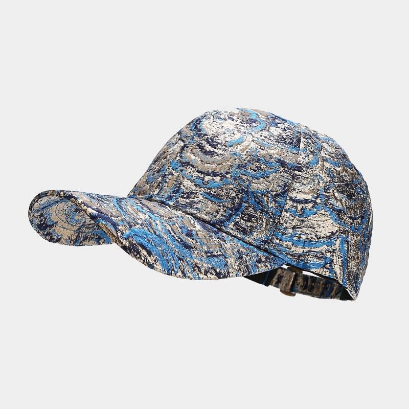 Casquette Baseball Personnalité Graffiti Polyester Casquettes Snapback Réglables pour hommes et femmes 38 56-60cm wear bleu