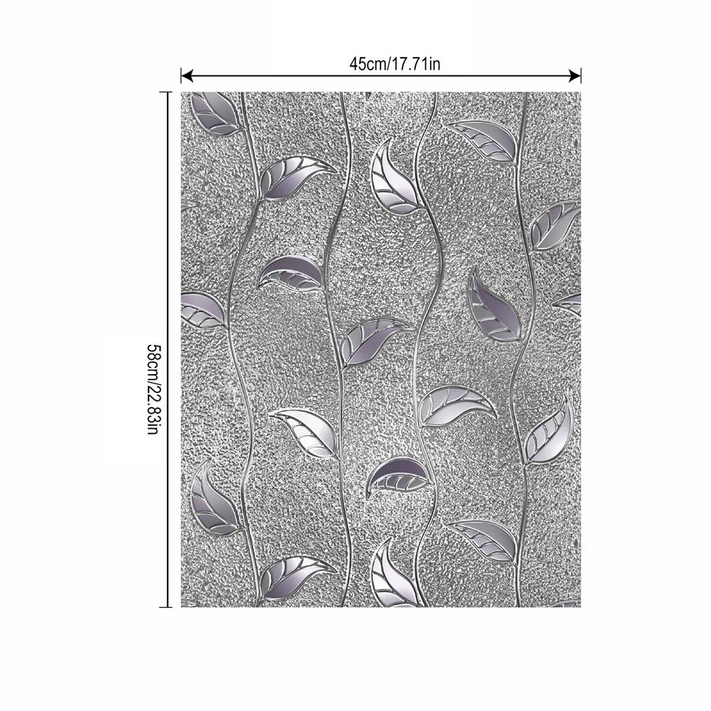 

Статические матовые наклейки на окна, водонепроницаемые наклейки, антисветовая непрозрачная стеклянная пленка, антипроглядывающая тень, бумажные наклейки для ванной комнаты, стеклянные наклейки 45*58cm 1pcs
