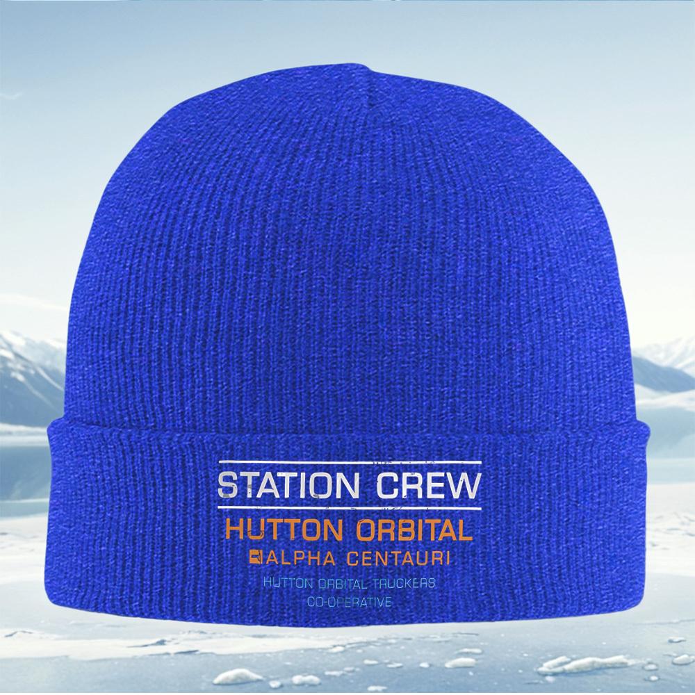 Station Crew Hutton Orbital Alpha Centauri Men Women Unisex Knitted Hat Beanie Pullover Cap Winter Thermal Warm Christmas Outdoo