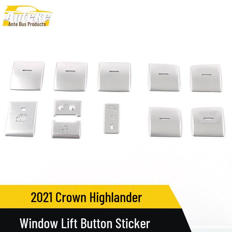 21 Crown Highlander Glass Lift and Window Switch Button Stickers