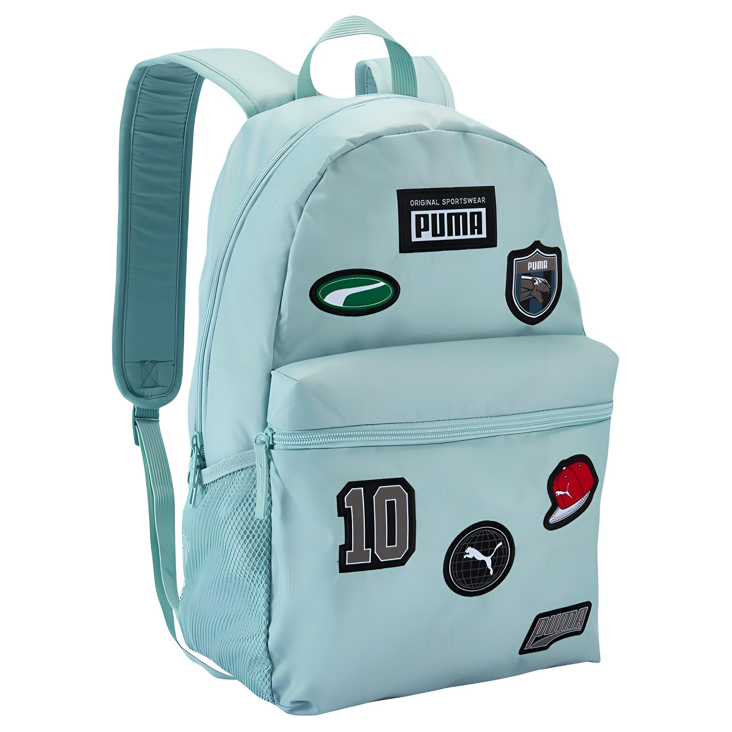 

Новый тканевый рюкзак PUMA с нашивками, унисекс, мятно-зеленый 079194-05 34.0*14.0*45.0CM