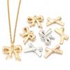30pcs CCB Bow Beads Plastic Bowknot Charms Pendants For Jewelry Making DIY Crafts Neklace Earrings Keychain Accessories Findings