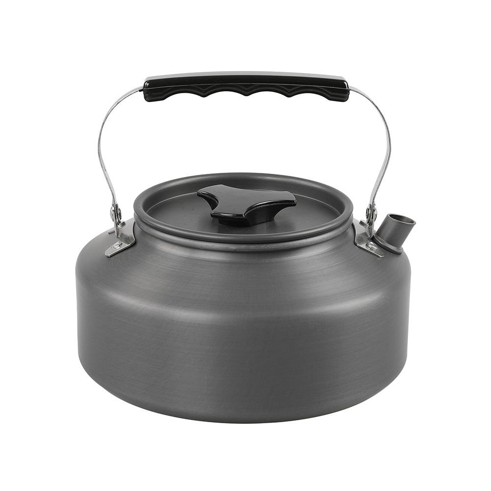 Portable Winter Outdoor Camping 1.1L Kettle, Multifunctional Stove Type Kettle, Lightweight Aluminum Alloy Wear-Resistant Kettle