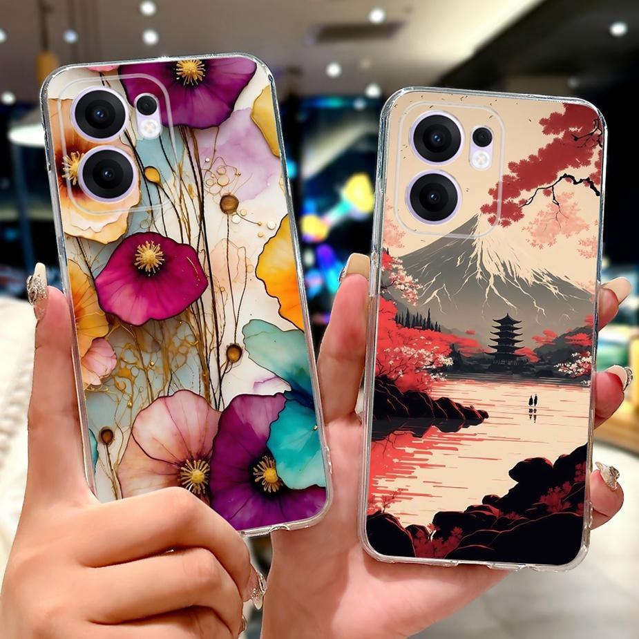 For Oppo Reno 13F 4G Case Reno13 Pro New Fashion Painted Cover Soft Silicone Phone Cases For Oppo Reno 13 Pro Reno13 F 5G Fundas
