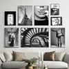 Modern Black White Fashion Sexy Women Paris Poster Decorative Prints Pictures Wall Art Canvas Painting Photos Bedroom Home Decor