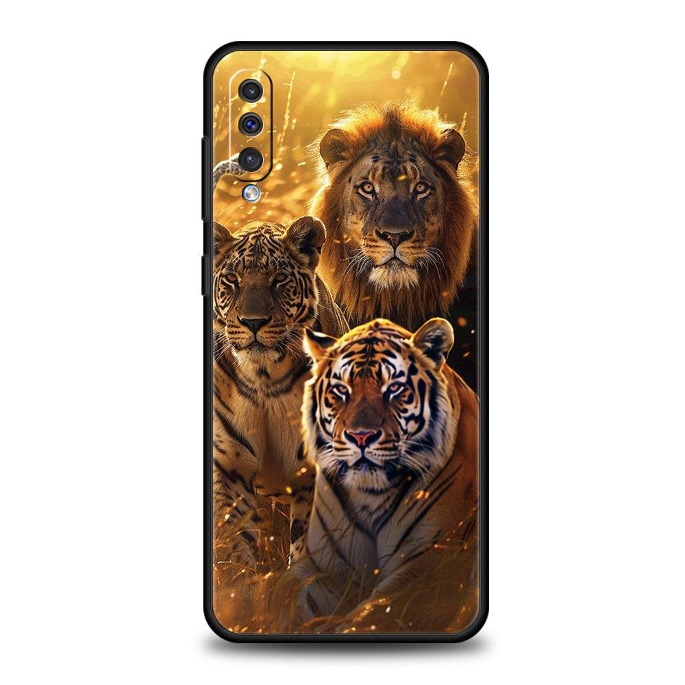 Cool Animal Tiger Lion Phone Case For Samsung A56 A36 A26 A54 A52 A24 A14 A50 A72 A70 A06 A12 A22 A34 A42 A32 A04s A16 5G Cover