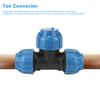 PE Plastic Water Pipe Fitting Accessories 50mm Tee Connector for Pipe Connection