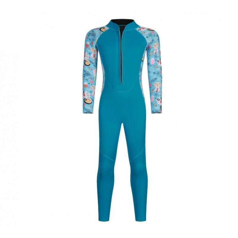 Kids 3mm Neoprene Wetsuit Long Sleeve Thermal Dive Suit Winter Swimming Diving Cold Water Protection