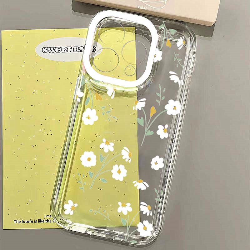 Coque de téléphone transparente avec tulipes pour Samsung Galaxy S25 S24 S23 Ultra S22 Plus S21 FE Note 20 A36 A56 A54 A35 A55 A53