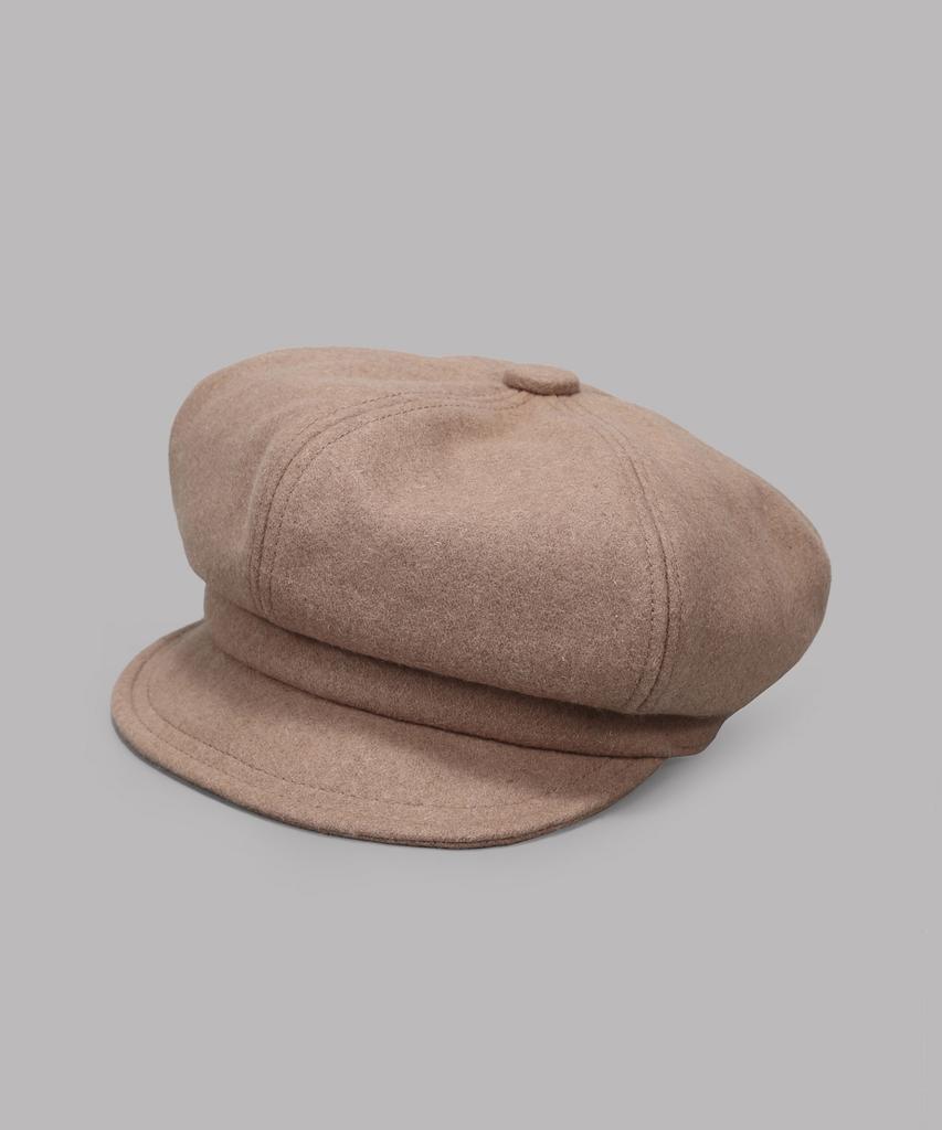 Maia Wool Baker Hat - Beige