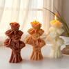 Flexible Rose Shaped Silicone Craft Mold Easily Release DIY Scented Gypsum Candle Wax Chocolate Molds