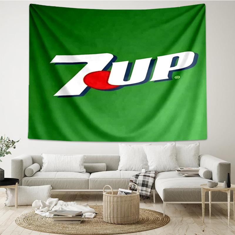 Refreshing 7-up On A Hot Day Tapestry Room Decoration Wall Hanging for Living Room Bedroom, Dormitory, Birthday and Christmas Gifts